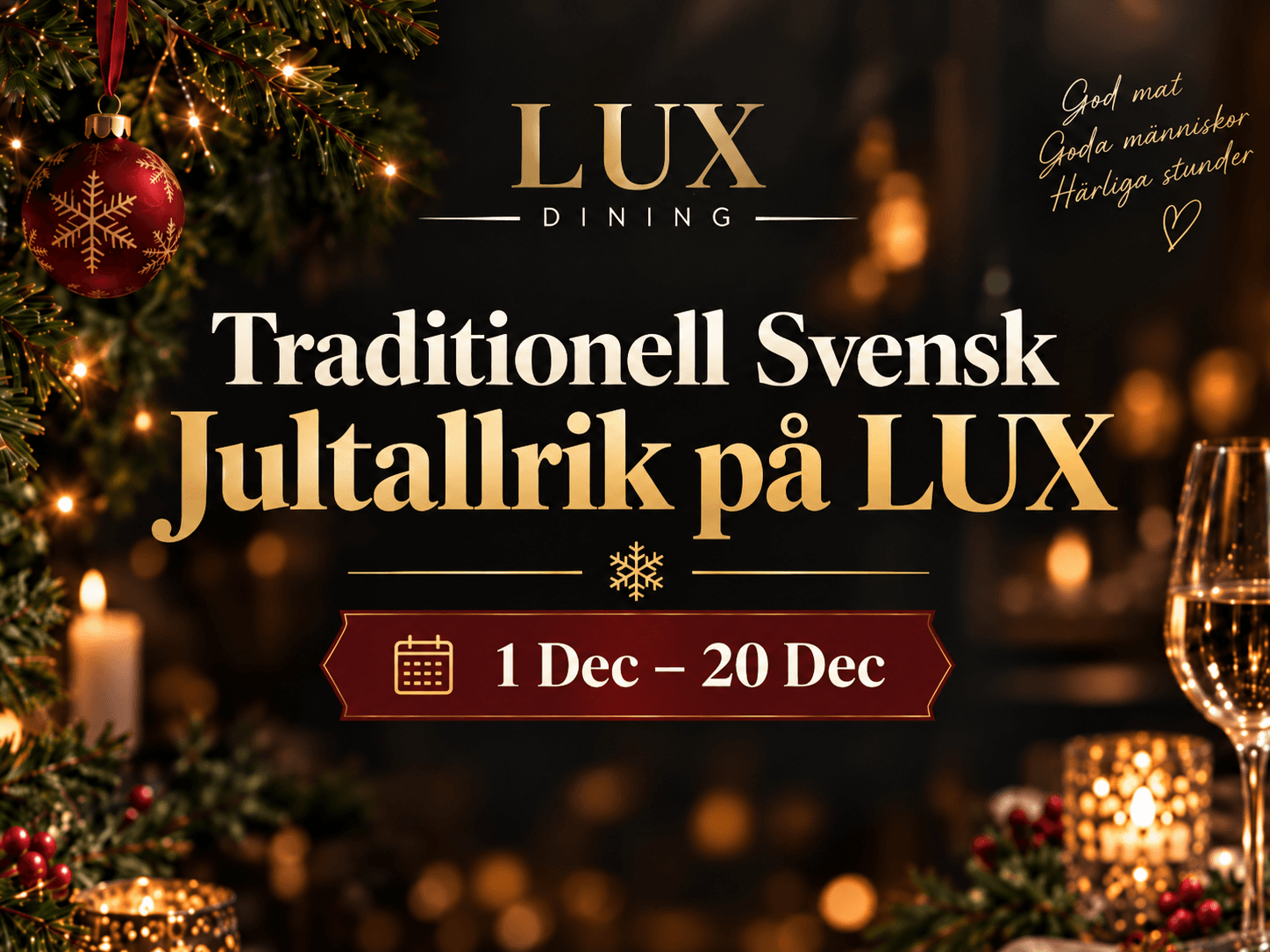 jultallrik och datum